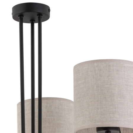 Lampa sufitowa z abażurami w stylu eco TK 4631 z serii TORENS NATURE 3
