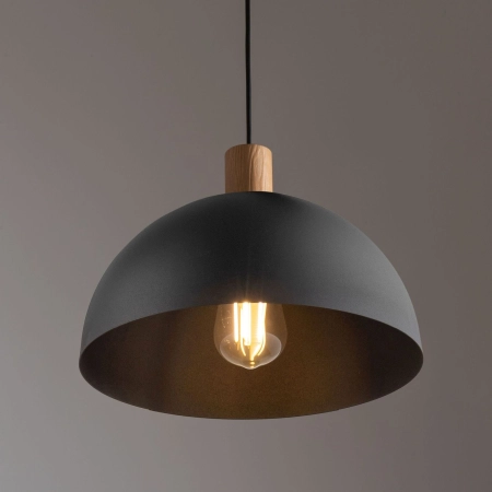 Czarna, minimalistyczna lampa wisząca TK 4852 z serii OSLO 3