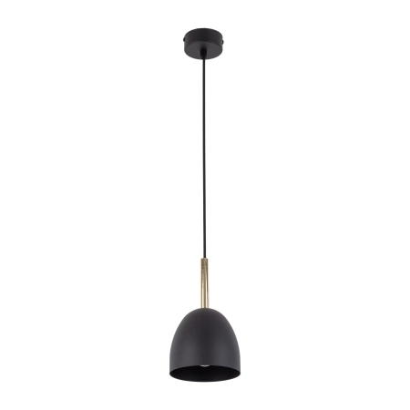 Pojedyncza, czarna lampa wisząca do kuchni TK 4870 z serii NORD