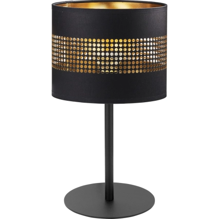 Czarno-złota lampka do stylowej sypialni TK 5054 z serii TAGO BLACK