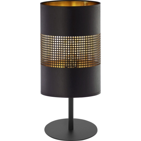Lampka stołowa z wąskim, eleganckim abażurem TK 5058 z serii BOGART BLACK