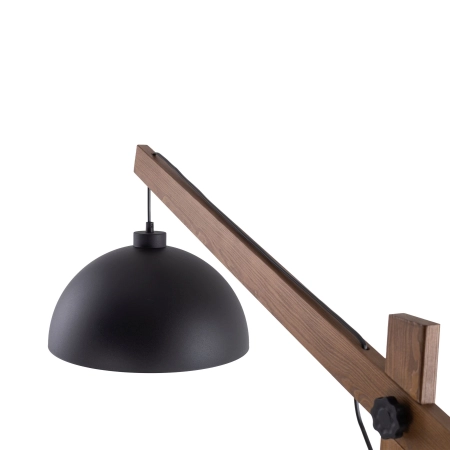 Designerska, drewniana lampa podłogowa do salonu TK 5128 z serii OSLO 5