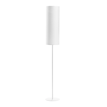 Wąska, biała, minimalistyczna lampa podłogowa TK 5226 z serii LUNETA