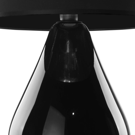 Smukła, czarna lampka stojąca z abażurem TK 5444 z serii LACRIMA 3