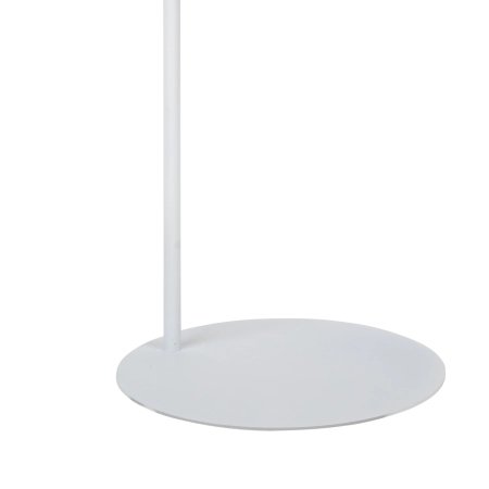 Biała, minimalistyczna lampa podłogowa do sypialni TK 5484 z serii LOGAN 2