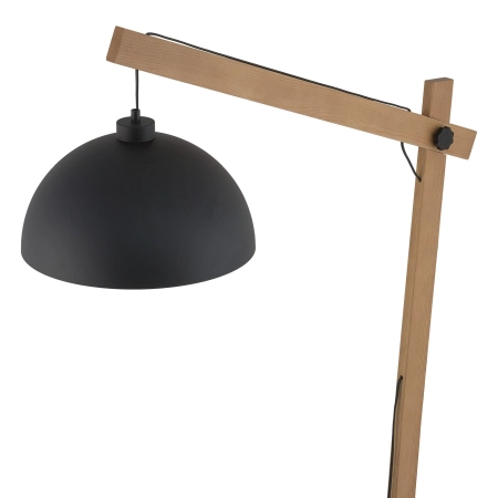Drewniana, nowoczesna, regulowana lampa stojąca TK 5582 z serii OSLO 2