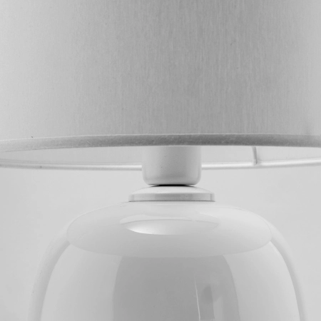 Klasyczna, biała, szklana lampka nocna TK 5985 z serii MELODY WHITE - 2