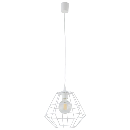Dekoracyjna, druciana lampa wisząca do jadalni TK 6215 z serii DIAMOND NEW