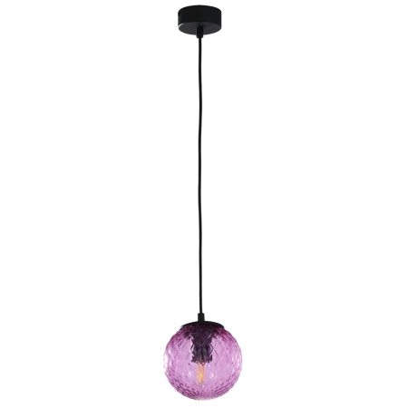 Dekoracyjna lampa wisząca z różową kulą ø14 G9 TK 6338 z serii CADIX