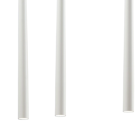 Lampa wisząca w kolorze białym na 8 żarówek G9 TK 6429 z serii PIANO 2