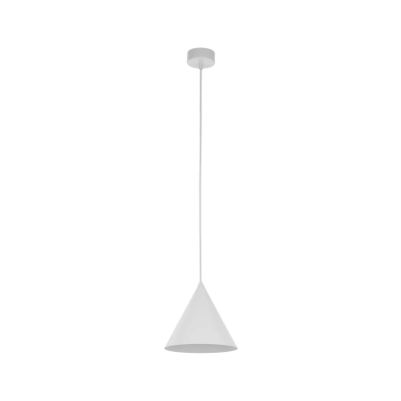 Mała, biała lampa wisząca do kuchni ⌀19cm TK 10007 z serii CONO