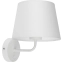 Biała, klasyczna lampa ścienna do sypialni TK 1882 z serii MAJA WHITE