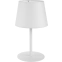 Ponadczasowa, biała lampka nocna z abażurem TK 2935 z serii MAJA WHITE