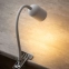Biała, regulowana lampka biurkowa na klipsie TK 4559 z serii TOP 2