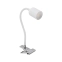 Biała, regulowana lampka biurkowa na klipsie TK 4559 z serii TOP 3