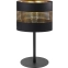 Czarno-złota lampka do stylowej sypialni TK 5054 z serii TAGO BLACK