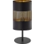 Lampka stołowa z wąskim, eleganckim abażurem TK 5058 z serii BOGART BLACK