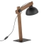 Regulowana, drewniana lampka biurkowa z kloszem TK 5345 z serii OSLO 5