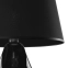 Smukła, czarna lampka stojąca z abażurem TK 5444 z serii LACRIMA 2
