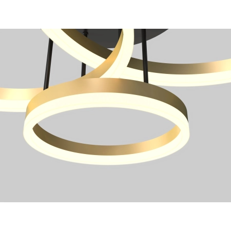 Ledowa lampa sufitowa ze złotymi kołami WF 9049-401 z serii PERPIGNON - 2