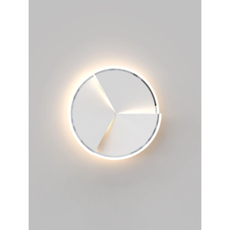 Kinkiet srebrna tarcza LED do sypialni WF 9036-108S z serii TRAPANI - 3