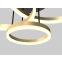 Ledowa lampa sufitowa ze złotymi kołami WF 9049-401 z serii PERPIGNON - 2