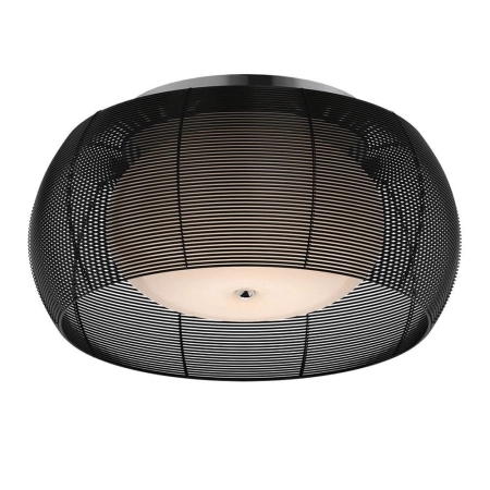 Lampa sufitowa z czarnym drucianym kloszem MX1104-2L black z serii TANGO