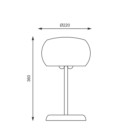 Lampa stołowa T0076-03D-F4K9 z serii RAIN 2
