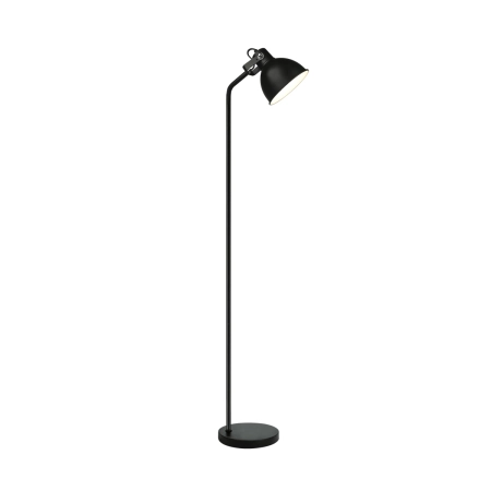Minimalistyczna, czarna, prosta lampa podłogowa F16026 z serii LINO
