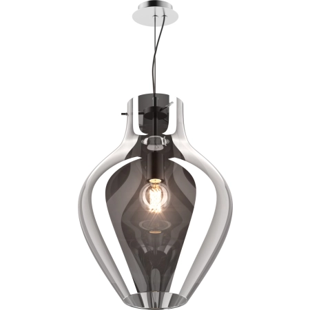 Lampa wisząca z dymionym, designerskim kloszem P19066A-D38 z serii BRESSO