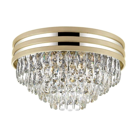 Elegancka, kryształowa lampa sufitowa C0525-05A-V6B5 z serii NAICA