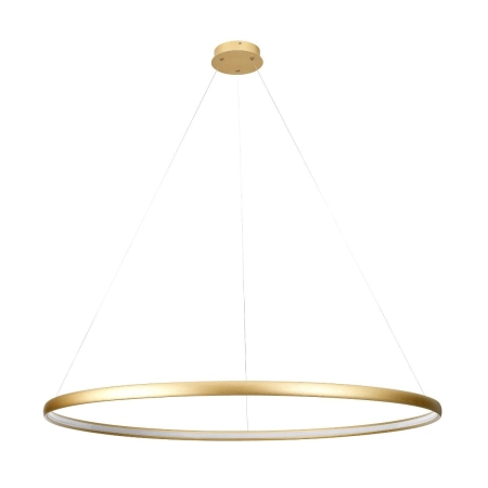 Lampa wisząca LED złoty okrąg do salonu PL210503-1200-GD z serii CARLO