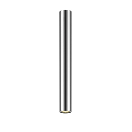 Srebrny, długi reflektor natynkowy tuba 55cm C0461-01D-A0F4 z serii LOYA