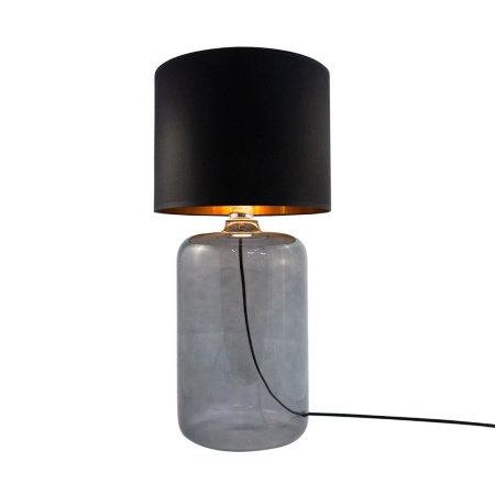 Smukła lampka stołowa z eleganckim abażurem 5511BKGO z serii AMARSA