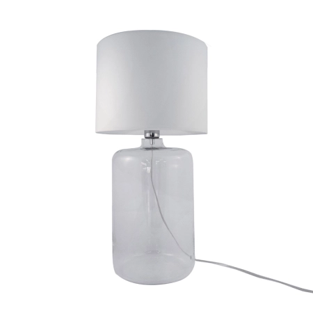 Biała lampka stołowa do stylowego salonu 5506WH z serii AMARSA