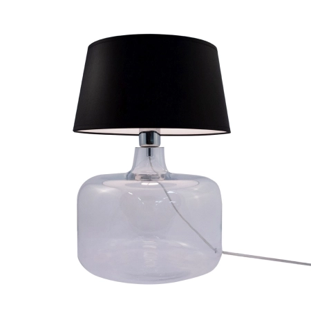 Lampka stołowa z czarnym abażurem, do salonu 5528BK z serii BATUMI