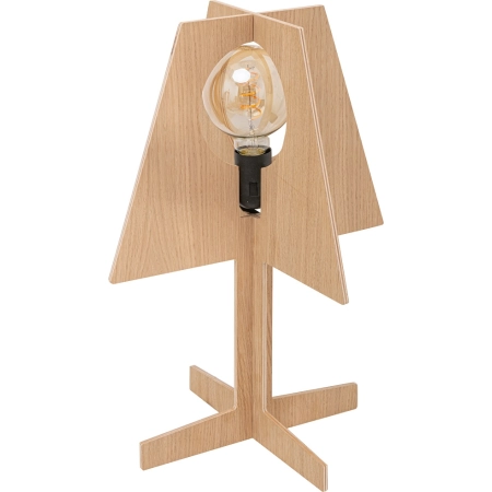 Designerska, drewniana, minimalistyczna lampka 4113603 z serii OAK