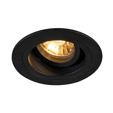 Czarne, okrągłe oczko z ruchomym światłem 92700-N z serii CHUCK