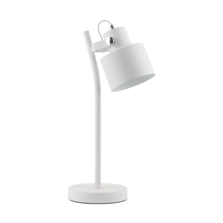 Biała, klasyczna lampka biurkowa dla ucznia A2038-SWH z serii DRACO