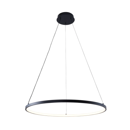 Czarna, geometryczna lampa wisząca ⌀60cm 2023201-BK60 z serii BRENO