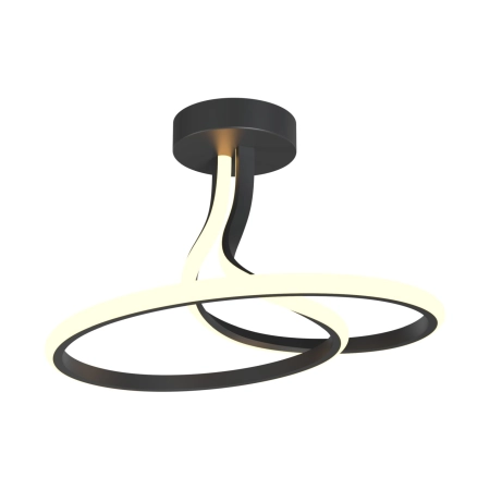 Czarna lampa LED do stylowego salonu MX6349-1-3BT z serii CLINT