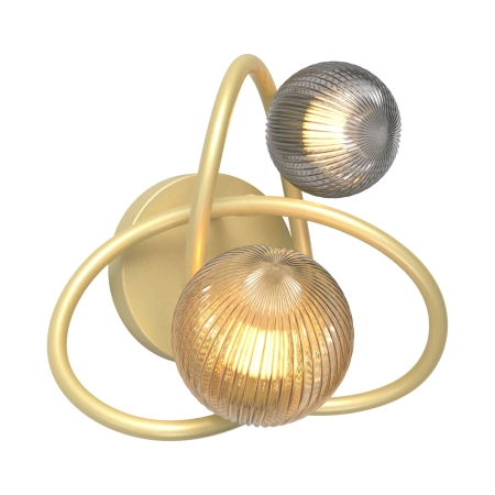 Dekoracyjna lampa ścienna, dwa klosze MB4922-2-EGBDN z serii ARLON