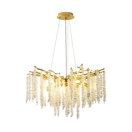 Dekoracyjna, złota lampa wisząca do salonu MD3720-1-EGN z serii DIJON - 2