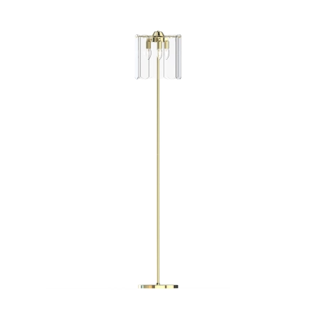 Stylowa, złota lampa podłogowa do salonu ML3523-3-EGN z serii NIRA