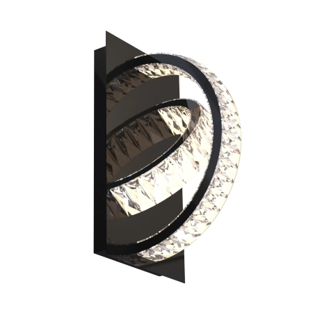 Elegancki kinkiet LED w stylu dark glamour MX3274-2-3BCT z serii TULA