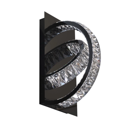 Elegancki kinkiet LED w stylu dark glamour MX3274-2-3BCT z serii TULA - 2