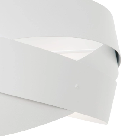Biała, nowoczesna lampa sufitowa do salonu ZM 1115 z serii TORNADO 2