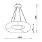 Duża lampa wisząca o niesymetrycznym kształcie 15010003 z serii LIMA 2