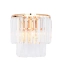 Elegancka lampa ścienna z kryształkami 17106/2W-GLD z serii AMEDEO