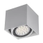Biały, geometryczny downlight z ruchomym oczkiem ACGU10-114 z serii BOX 1